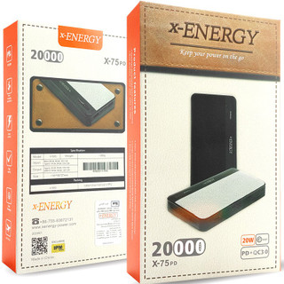 پاوربانک ایکس انرژی مدل X75 PD ظرفیت 20000 میلی آمپر ساعت